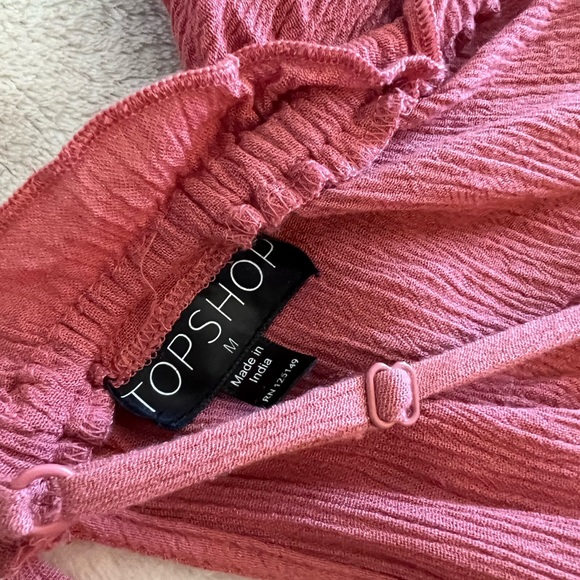 Topshop Pink Open Back Romper - Picture 3 of 4